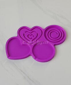 آینبات شیکر قلب و دایره و اسپیرال