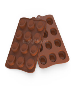 قالب شکلات بیضی شکسته