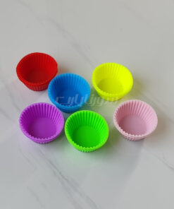 کاپ کیک رنگین کمانی 12 تایی دایره