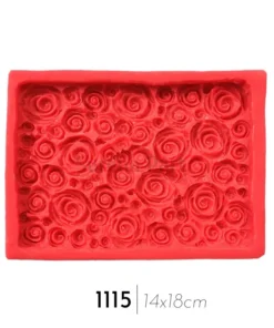 ملد گل رز و برگ مستطیل.کد:M1115