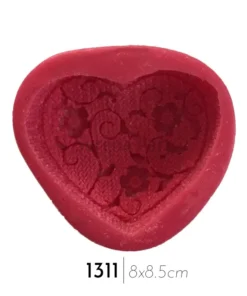 قلب گل دار بافت.کد:MM1311