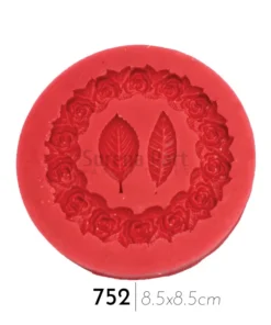 قاب گرد گل و برگ.کد:M752