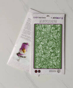 استنسیل برگ،غنچه و گل رز.کد:UV124